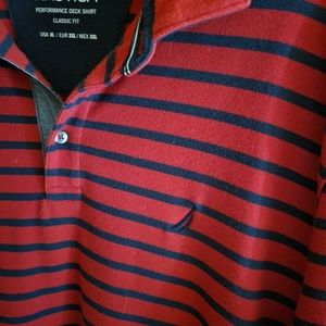 Men's Nautica golf-style shirt., Polo style. Size XL, 60% cotton 40% polyester